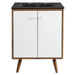 EEI-5363-WHI-BLK Bathroom/Vanities/Single Vanity Cabinets with Tops