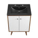 EEI-5363-WHI-BLK Bathroom/Vanities/Single Vanity Cabinets with Tops