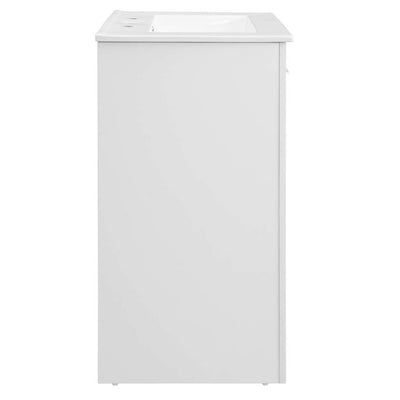 Maybelle 24" Single Bathroom Vanity with White Ceramic Top and Integrated Sink