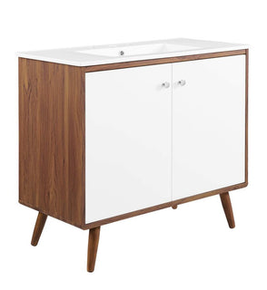 Product Image: EEI-4435-WAL-WHI Bathroom/Vanities/Single Vanity Cabinets with Tops