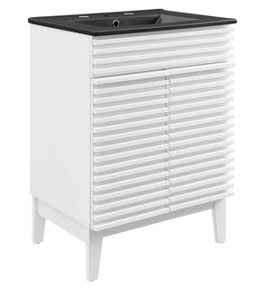 Product Image: EEI-5350-WHI-BLK Bathroom/Vanities/Single Vanity Cabinets with Tops
