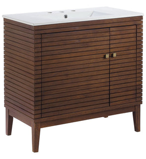 Product Image: EEI-5115-WAL-WHI Bathroom/Vanities/Single Vanity Cabinets with Tops