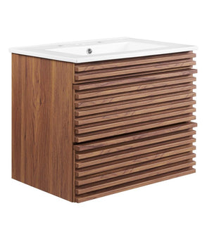 Product Image: EEI-4433-WAL-WHI Bathroom/Vanities/Single Vanity Cabinets with Tops