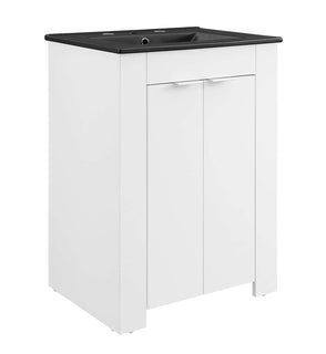 Product Image: EEI-5366-WHI-BLK Bathroom/Vanities/Single Vanity Cabinets with Tops