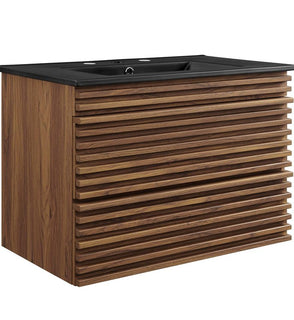 Product Image: EEI-5417-WAL-BLK Bathroom/Vanities/Single Vanity Cabinets with Tops