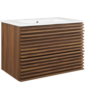 Product Image: EEI-5421-WAL-WHI Bathroom/Vanities/Single Vanity Cabinets with Tops