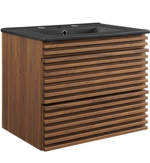 Product Image: EEI-5364-WAL-BLK Bathroom/Vanities/Single Vanity Cabinets with Tops
