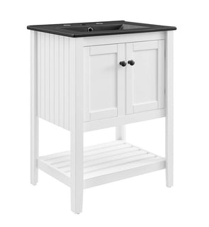 Product Image: EEI-5358-WHI-BLK Bathroom/Vanities/Single Vanity Cabinets with Tops