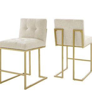 Product Image: EEI-5571-GLD-BEI Decor/Furniture & Rugs/Counter Bar & Table Stools