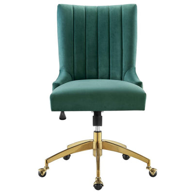 Empower Channel Tufted Performance Velvet Office Chair