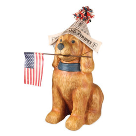 Americana Dog Paper Mache