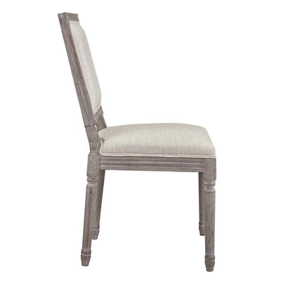 Court Upholstered Fabric Dining Side Chairs Set of 4