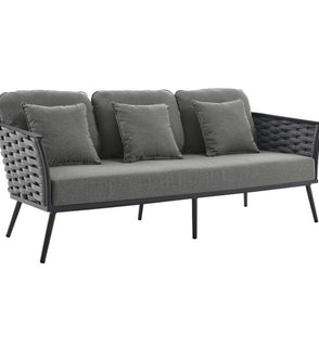 Product Image: EEI-3020-GRY-CHA Outdoor/Patio Furniture/Outdoor Sofas