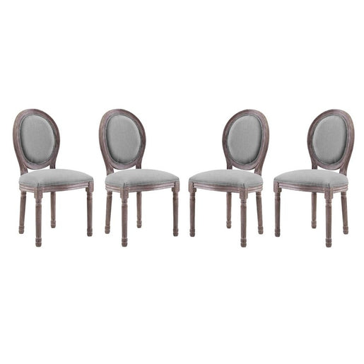 Emanate Upholstered Fabric Dining Side Chairs Set of 4