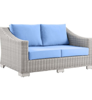 Product Image: EEI-4841-LGR-LBU Outdoor/Patio Furniture/Outdoor Sofas