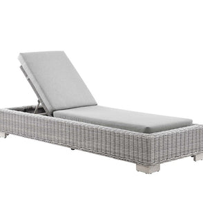Product Image: EEI-4843-LGR-GRY Outdoor/Patio Furniture/Outdoor Chaise Lounges