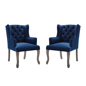 Realm Armchair Performance Velvet Set of 2