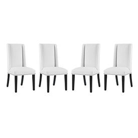 Baron Vinyl Dining Chairs Set of 4