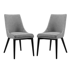 Viscount Fabric Dining Side Chairs Set of 2