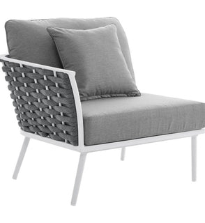 Product Image: EEI-5565-WHI-GRY Outdoor/Patio Furniture/Outdoor Chairs