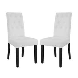 Confer Vinyl Dining Side Chairs Set of 2