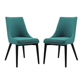 Viscount Fabric Dining Side Chairs Set of 2