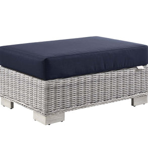 Product Image: EEI-4839-LGR-NAV Outdoor/Patio Furniture/Outdoor Ottomans