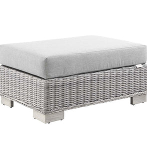 Product Image: EEI-4839-LGR-GRY Outdoor/Patio Furniture/Outdoor Ottomans