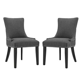 Marquis Fabric Dining Side Chairs Set of 2