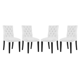 Duchess Vinyl Dining Chairs Set of 4