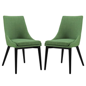 Viscount Fabric Dining Side Chairs Set of 2