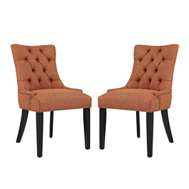 Regent Fabric Dining Side Chairs Set of 2