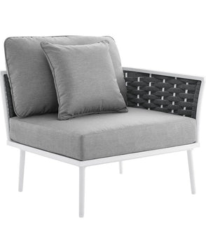 Product Image: EEI-5566-WHI-GRY Outdoor/Patio Furniture/Outdoor Chairs