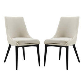 Viscount Fabric Dining Side Chairs Set of 2