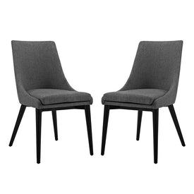 Viscount Fabric Dining Side Chairs Set of 2