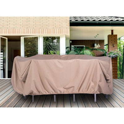Weatherproof Large Outdoor Furniture Cover for 7-Piece Rectangular Dining Set