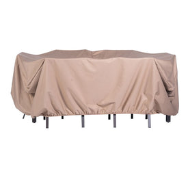Weatherproof Large Outdoor Furniture Cover for 7-Piece Rectangular Dining Set