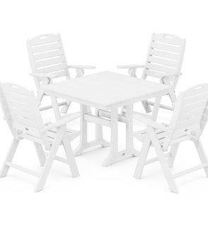 Product Image: PWS639-1-WH Outdoor/Patio Furniture/Patio Dining Sets