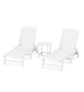 Product Image: PWS720-1-WH Outdoor/Patio Furniture/Outdoor Chaise Lounges
