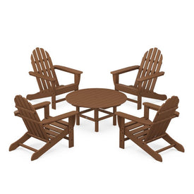 Classic Adirondack Five-Piece Conversation Set - Teak