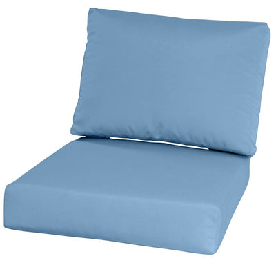 25" L x 25.5" W x 5" D Seat Cushion and 25 W x 18" H x 5" D Back Cushion Deep Seating Set - Cast Ocean