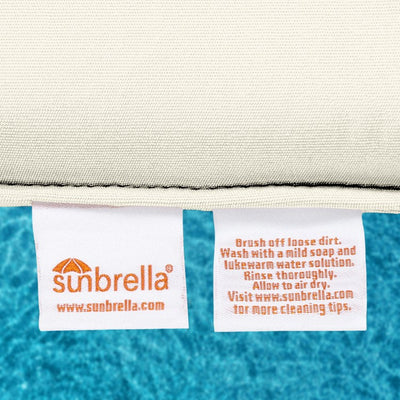 28.5" L x 28.5" W x 5" D Seat Cushion and 28.5" W x 17.5" H x 5" D Back Cushion Welted Deep Seating Set - Canvas Natural