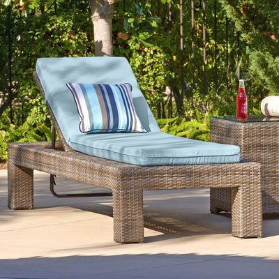 52.5" L x 24.5" W x 3.5" D Chaise Lounge Cushion