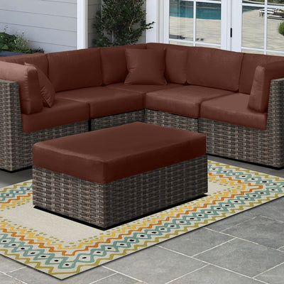 20.5" L x 24" W x 4" D Ottoman/Bench Cushion