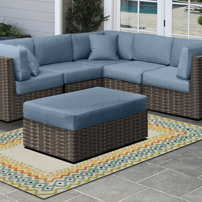 20.5" L x 24" W x 4" D Ottoman/Bench Cushion