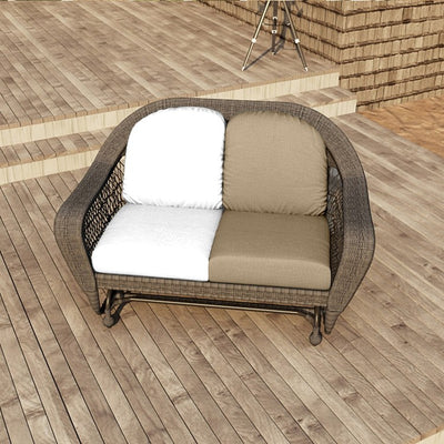 24" L x 22" W x 5" D Seat Cushion and 22" W x 20" H x 5" D Back Cushion Deep Seating Set - Spectrum Mushroom