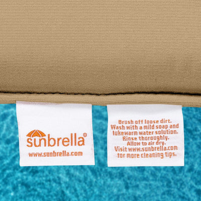 28.5" L x 28.5" W x 5" D Seat Cushion and 28.5" W x 17.5" H x 5" D Back Cushion Welted Deep Seating Set - Canvas Cocoa