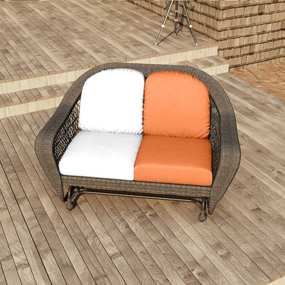 24" L x 22" W x 5" D Seat Cushion and 22" W x 20" H x 5" D Back Cushion Deep Seating Set - Canvas Tangerine