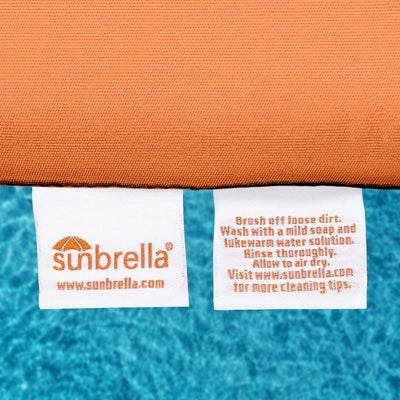 24" L x 22" W x 5" D Seat Cushion and 22" W x 20" H x 5" D Back Cushion Deep Seating Set - Canvas Tangerine