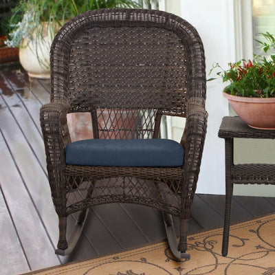 18" L x 18" W x 3" D Dining Chair/Seat Pad Cushion - Spectrum Indigo